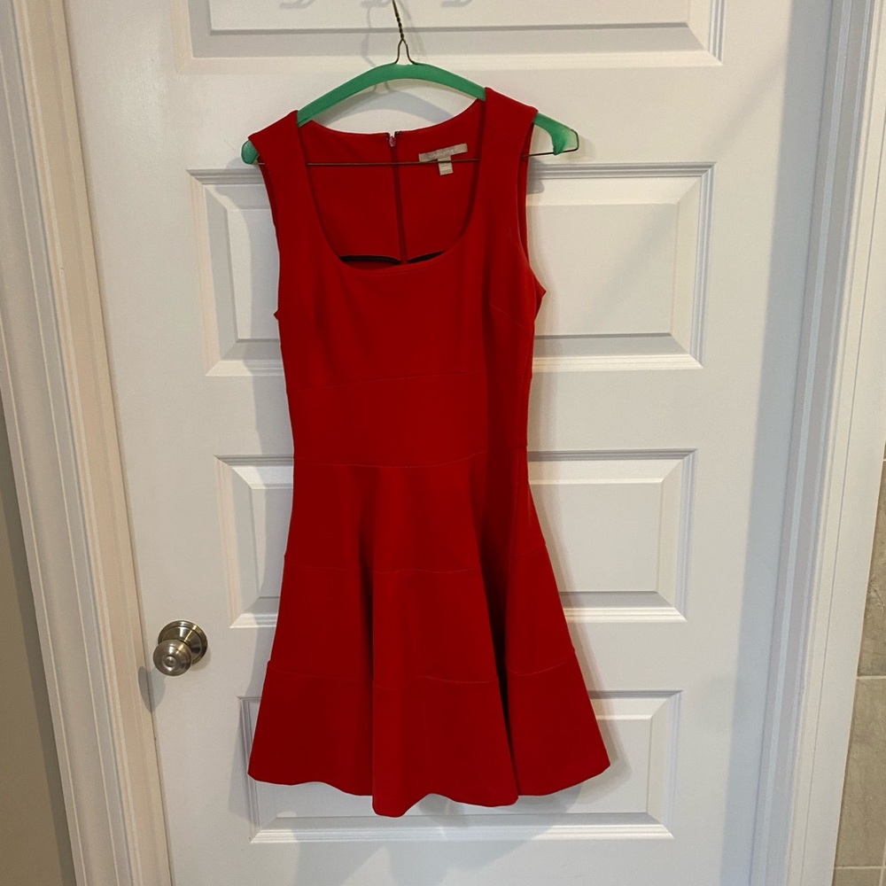 Banana Republic Fit and Flare Red Dress